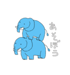 ゾウさん。ときどき、アフロさん。（個別スタンプ：8）