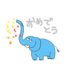 ゾウさん。ときどき、アフロさん。（個別スタンプ：10）