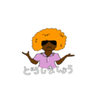 ゾウさん。ときどき、アフロさん。（個別スタンプ：21）