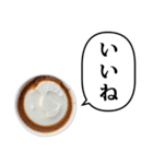 コーヒーとミルクのアイス と ふきだし（個別スタンプ：10）