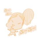 月と太陽のラクガキっす（個別スタンプ：4）