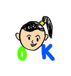 5歳と10歳の息子の絵と文字（個別スタンプ：38）