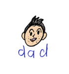 5歳と10歳の息子の絵と文字（個別スタンプ：40）