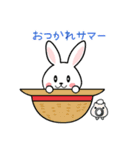 うさぎサマー 毎日スタンプ（個別スタンプ：5）
