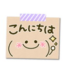 毎日顔文字♡手書き風メモ（個別スタンプ：35）