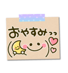 毎日顔文字♡手書き風メモ（個別スタンプ：37）