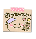 毎日顔文字♡手書き風メモ（個別スタンプ：38）