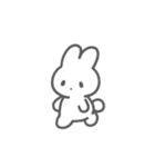うさぎくん 使いやすいスタンプ（個別スタンプ：9）