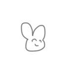 かわいいうさぎちゃま（個別スタンプ：1）