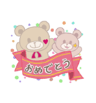 くまのチョコ＆クッキー使いやすいスタンプ（個別スタンプ：25）