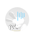 不機嫌なウサギ（個別スタンプ：4）
