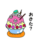 かき氷とトリプル白玉団子ちゃん（個別スタンプ：2）