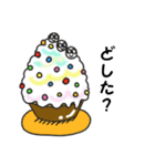 かき氷とトリプル白玉団子ちゃん（個別スタンプ：10）