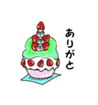 かき氷とトリプル白玉団子ちゃん（個別スタンプ：17）