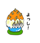 かき氷とトリプル白玉団子ちゃん（個別スタンプ：40）