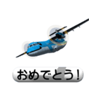 空飛ぶ親子イルカ2(POP UP)（個別スタンプ：7）
