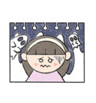 スケッチブックに描く(女性)（個別スタンプ：15）
