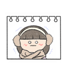 スケッチブックに描く(女性)（個別スタンプ：19）