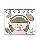 スケッチブックに描く(女性)（個別スタンプ：29）