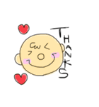 easy to use ＆ cute face（個別スタンプ：1）