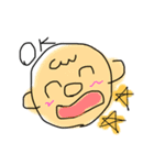 easy to use ＆ cute face（個別スタンプ：4）