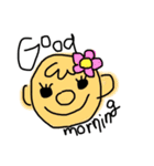 easy to use ＆ cute face（個別スタンプ：7）