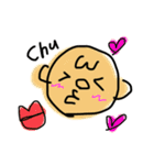easy to use ＆ cute face（個別スタンプ：12）