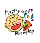 easy to use ＆ cute face（個別スタンプ：18）