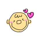 easy to use ＆ cute face（個別スタンプ：21）
