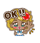 ハッピーコギャル♡毎日使えるスタンプ（個別スタンプ：1）