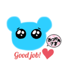 水色ベアちゃん（個別スタンプ：5）