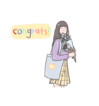 Eng 友達やかわいいカップルと一緒に楽しむ（個別スタンプ：5）