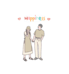 Eng 友達やかわいいカップルと一緒に楽しむ（個別スタンプ：24）