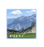 山、海、空、薔薇と英語と日本語（個別スタンプ：9）