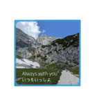 山、海、空、薔薇と英語と日本語（個別スタンプ：16）