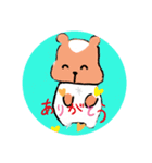 かわいいハムリススタンプ（個別スタンプ：8）