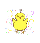 血走りヒヨコのヨピ（個別スタンプ：3）