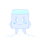 涼しげな小さな赤ちゃんの氷（個別スタンプ：9）