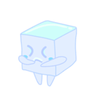涼しげな小さな赤ちゃんの氷（個別スタンプ：10）