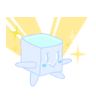 涼しげな小さな赤ちゃんの氷（個別スタンプ：12）