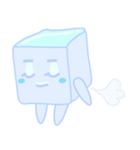 涼しげな小さな赤ちゃんの氷（個別スタンプ：14）