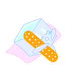 涼しげな小さな赤ちゃんの氷（個別スタンプ：17）