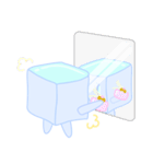 涼しげな小さな赤ちゃんの氷（個別スタンプ：19）