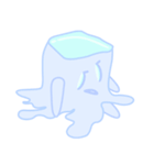 涼しげな小さな赤ちゃんの氷（個別スタンプ：21）