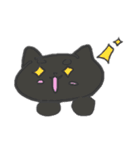 黒いいぬきつねとししゃもじスタンプ（個別スタンプ：9）
