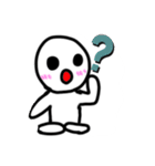 まるちゃん、しろまるちゃん（個別スタンプ：3）