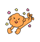 プードル にこにこスタンプ（個別スタンプ：17）