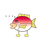 まん丸ブサカワ鯛くん（個別スタンプ：6）