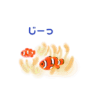 ゆるい生き物（海）ウミウシ.チンアナゴetc（個別スタンプ：18）