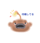 ゆるい生き物（海）ウミウシ.チンアナゴetc（個別スタンプ：34）